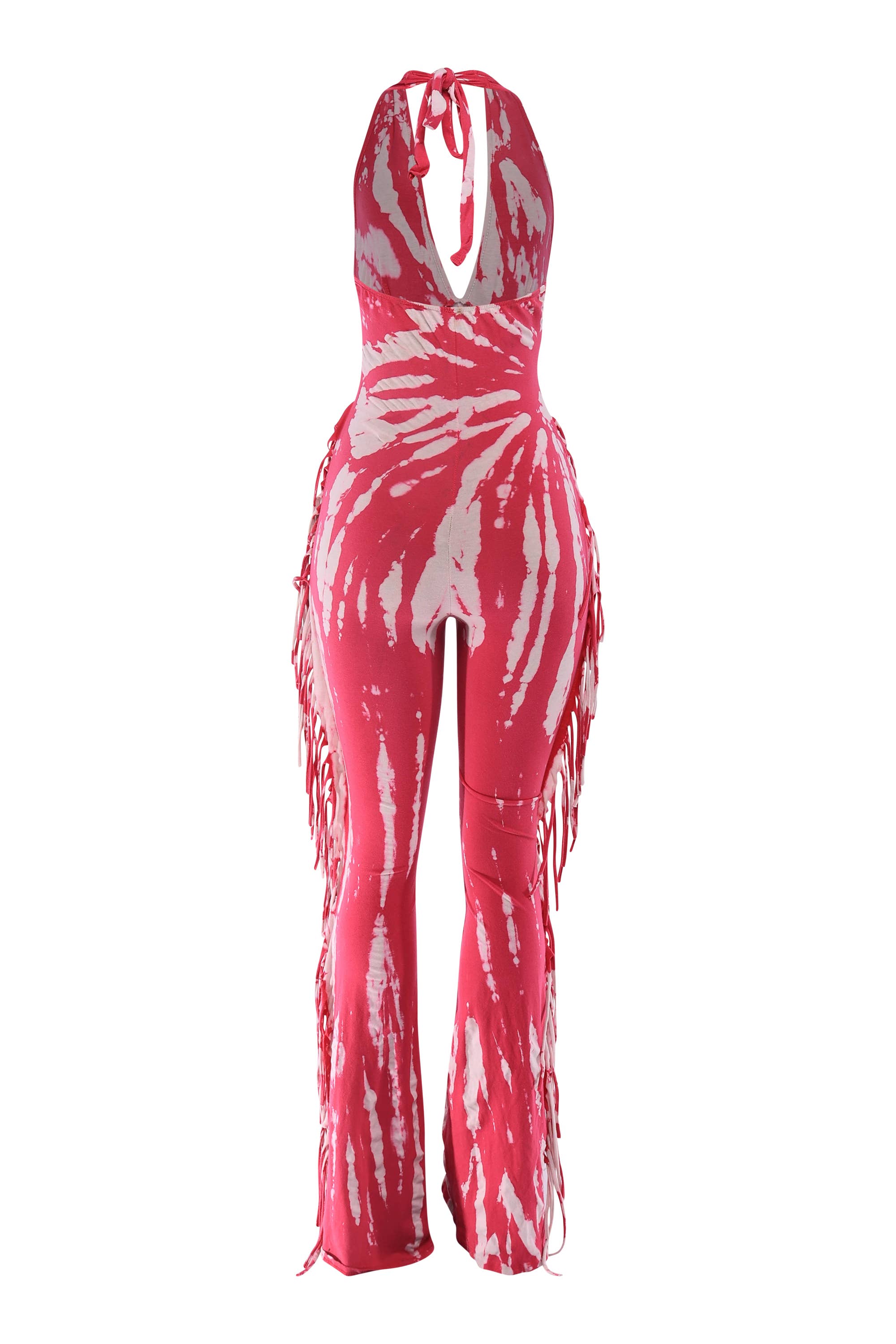 K Too - Wholesale Jumpsuit - Women's - Tie dye fringed halter jumpsuit13