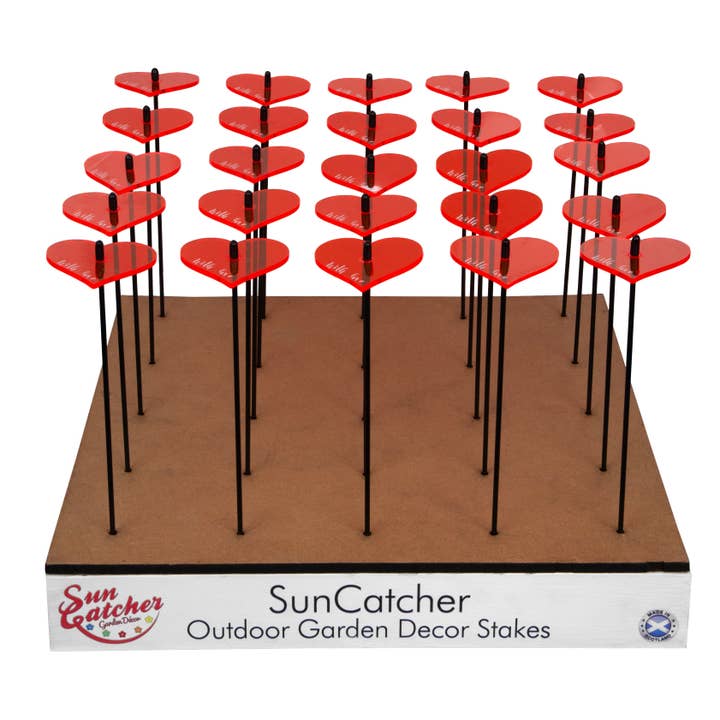 Esposizione di Vendita Trevor Cuori 'con amore' per la vendita all'ingrosso da parte di SunCatcher Garden Decor