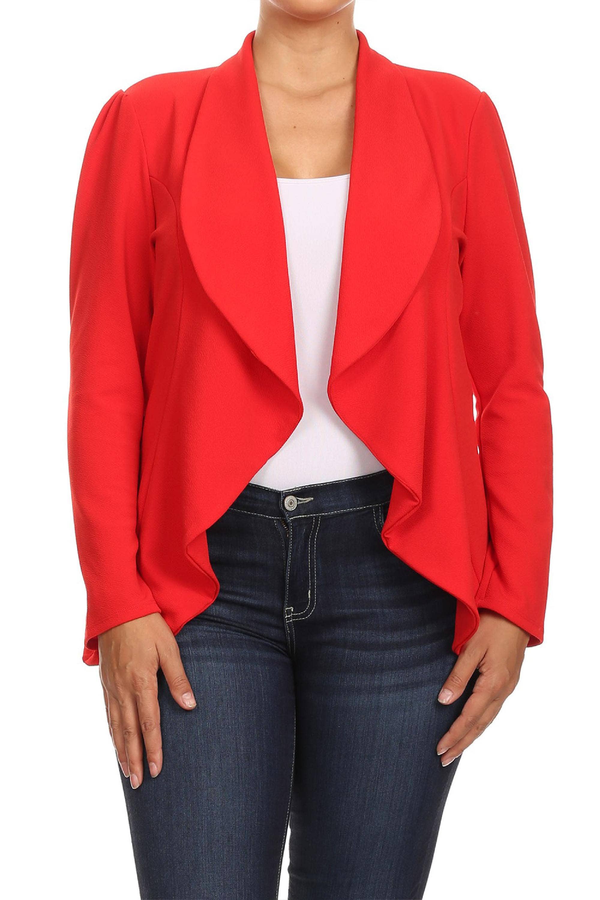 MOA COLLECTION – Blazer - Mulher por atacado – Jaqueta feminina sólida de mangas compridas para escritório40