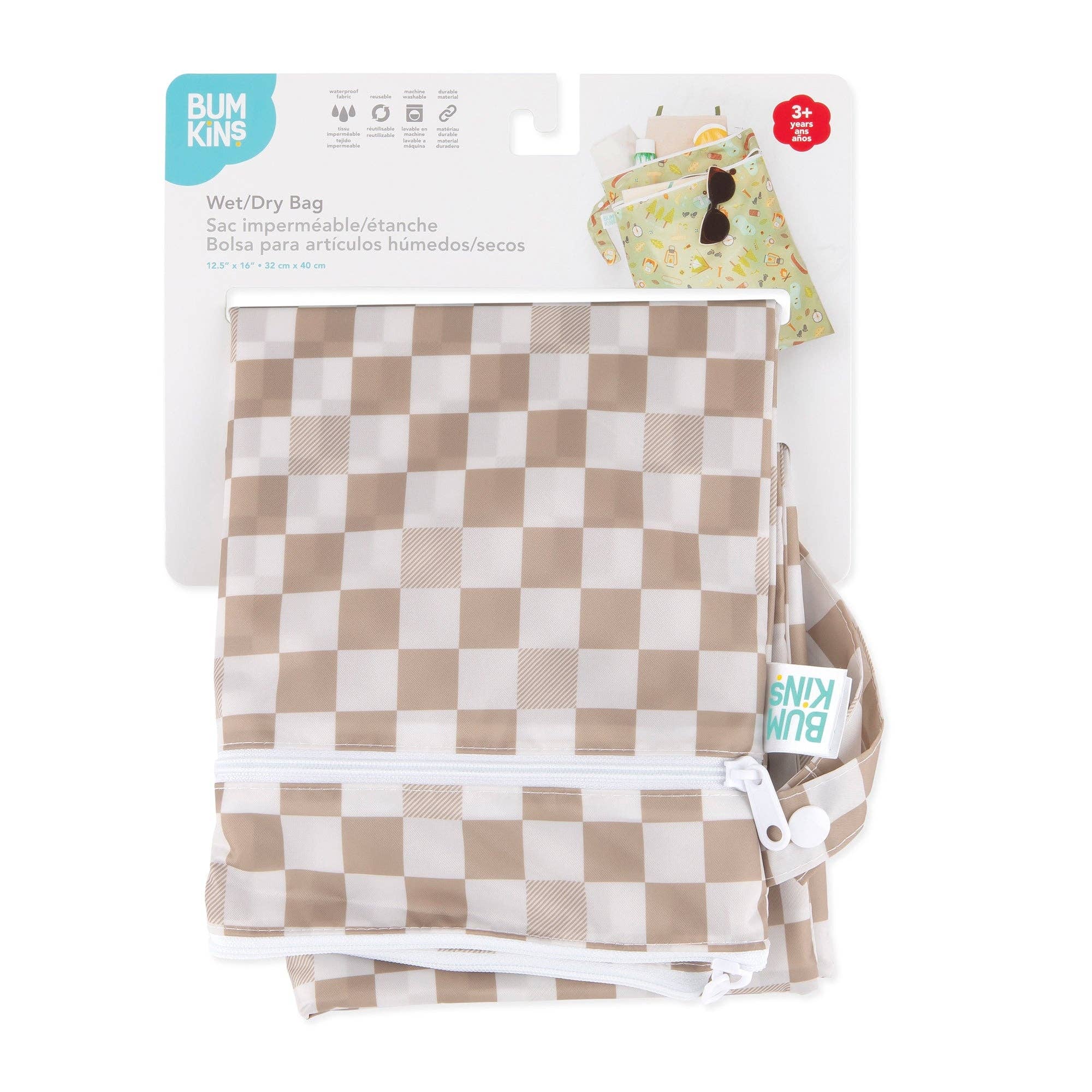 Bumkins - Wholesale Wet/Dry Bag - Kids & Baby - Wet/Dry Bag: Sand Check16