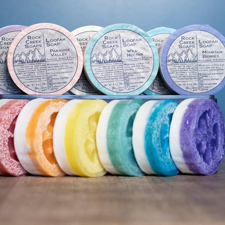 Rock Creek Soaps - Wholesale Loofah - Wild Nectar Loofah Soap | Coconut, Vanilla & Citrus7