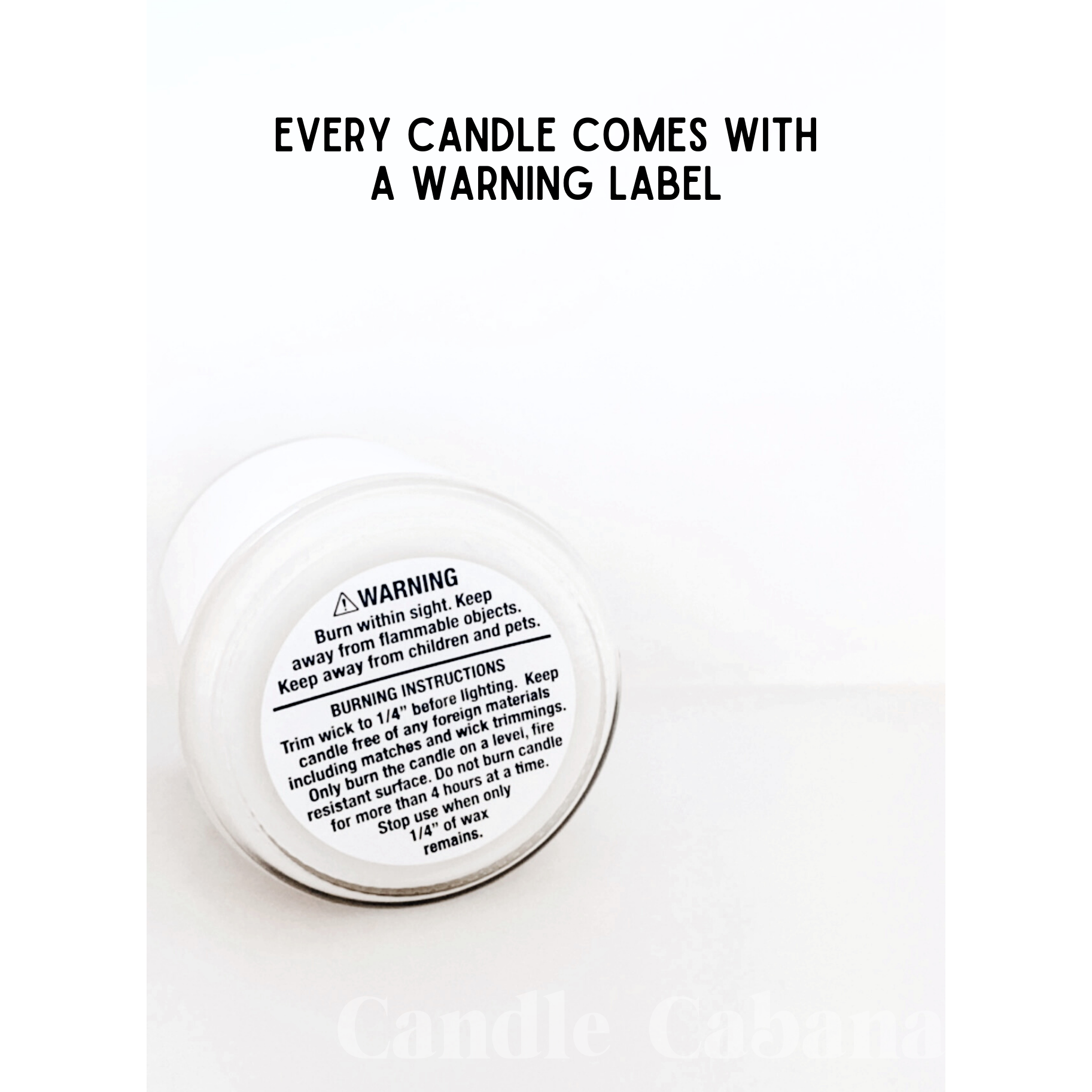 Candle Cabana - Wholesale Jar/Filled Candle - 9oz Unlabeled Soy Candle - Private Label - Glass Jar - Bulk5