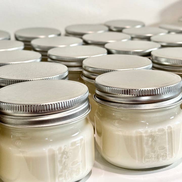 Candle Cabana - Wholesale Jar/Filled Candle - 4 oz Mini Mason Jar Private Label - 100% Natural Soy Candle