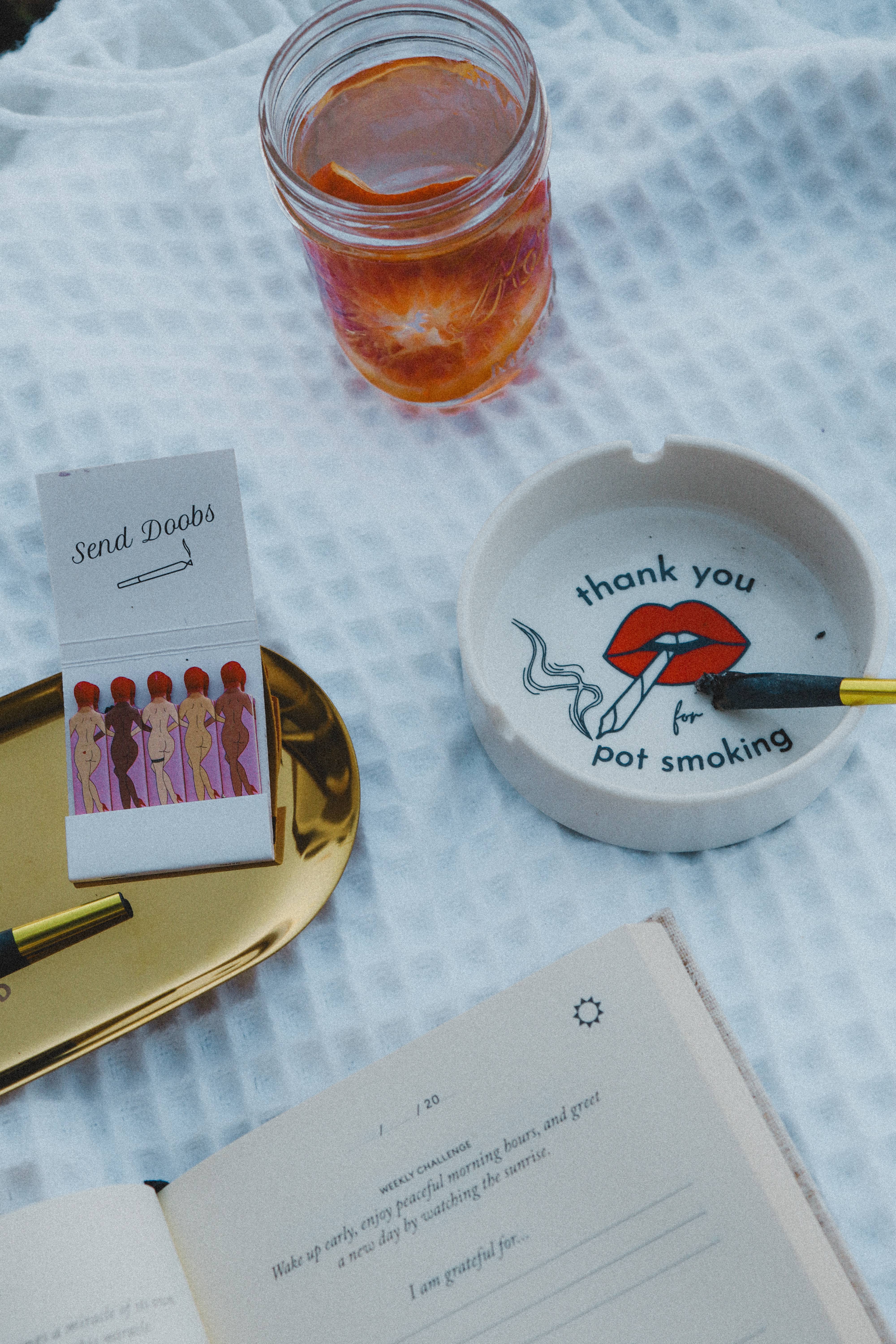 Rogue Paq - Wholesale Ashtray - Porcelain Ashtray: Thank You for P0t Smoking3
