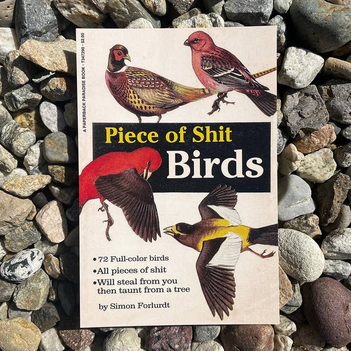 Piece of Shit Birds Postcard for wholesale by Paperback Paradise