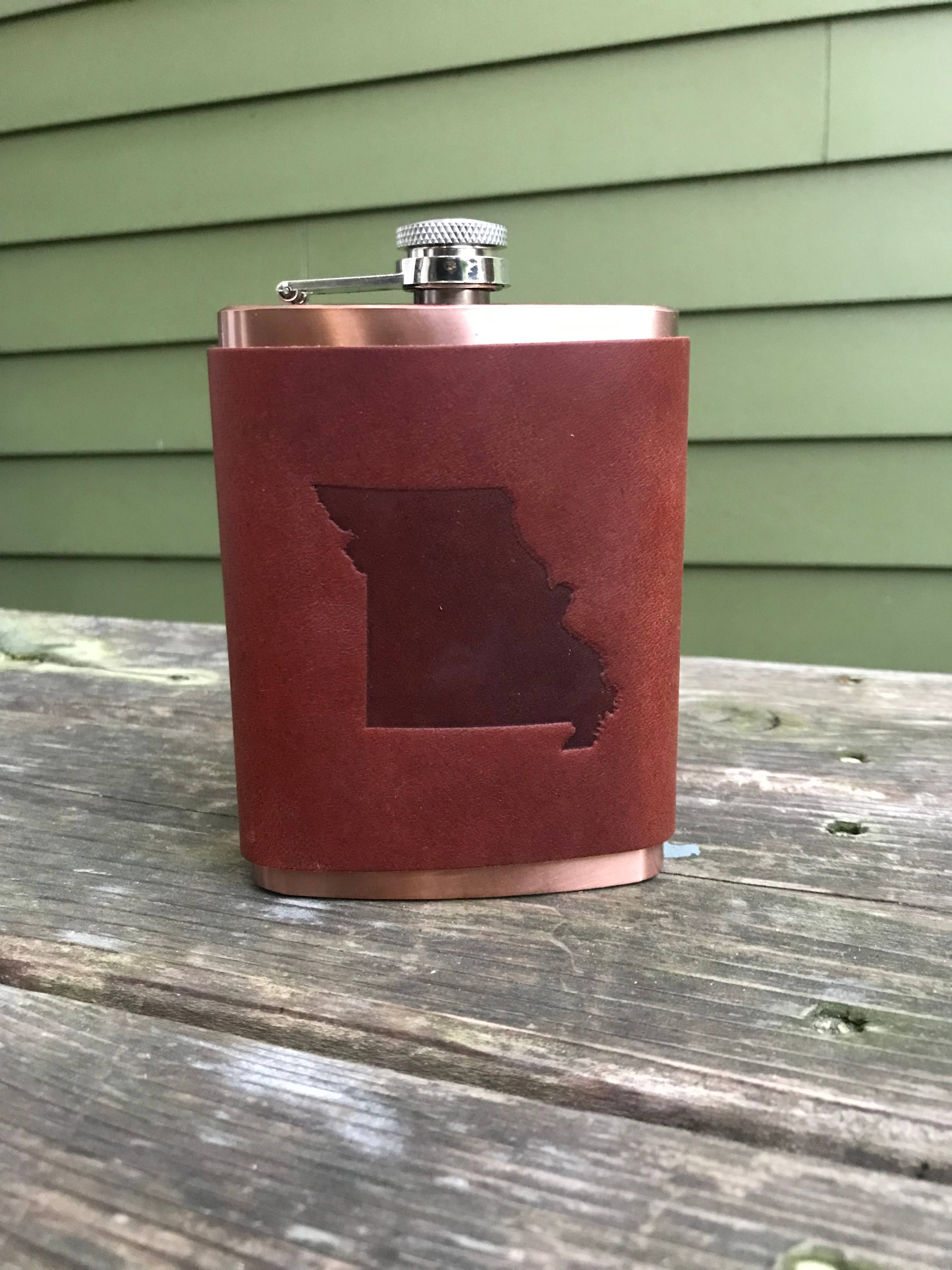 Jimmyrockit - Wholesale Flask - Leather Flask - Missouri0