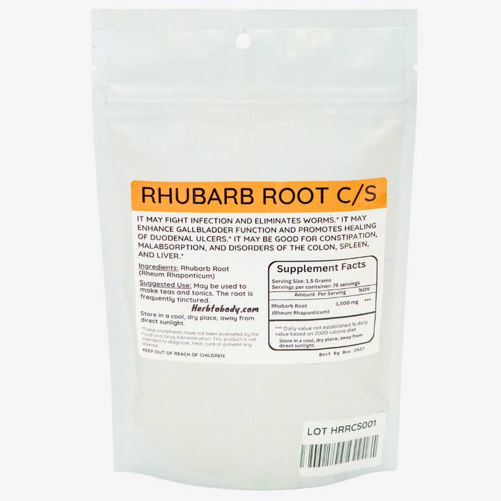 Herb To Body - Wholesale Herbs - Rhubarb Root C/S