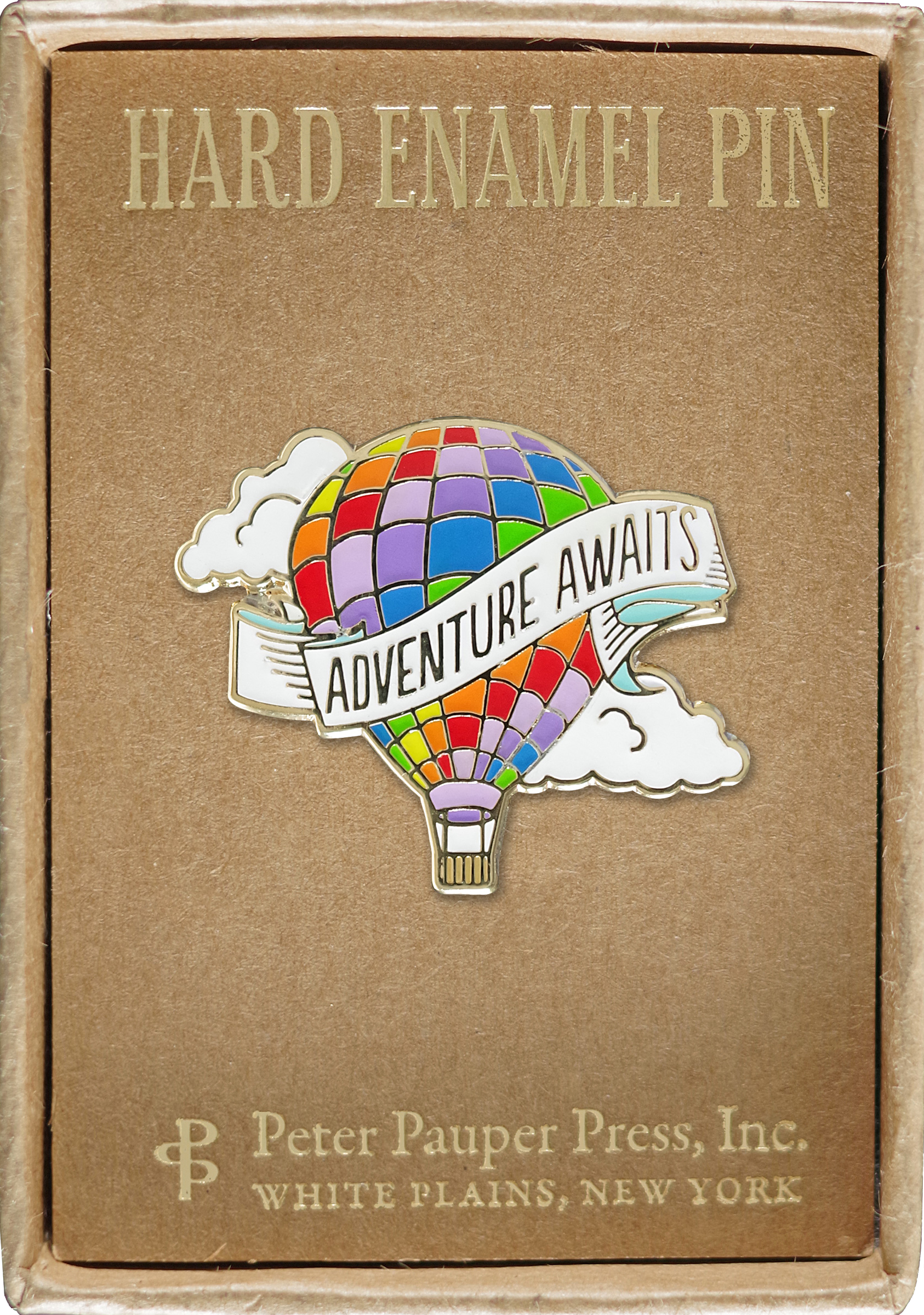 Peter Pauper Press - Wholesale Lapel Pin/Button - Adventure Awaits Enamel Pin1