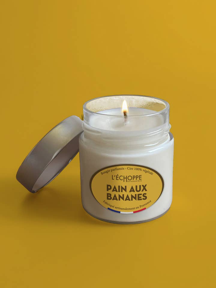 Banana Bread - Scented Candle 180g for wholesale by L'Échoppe Buissonnière