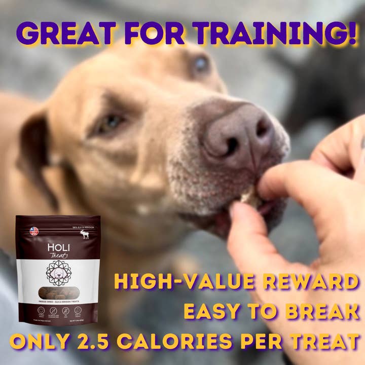 HOLI - Wholesale Pet Treats - Dog - Free Range Elk & Venison Freeze Dried Dog Treats
