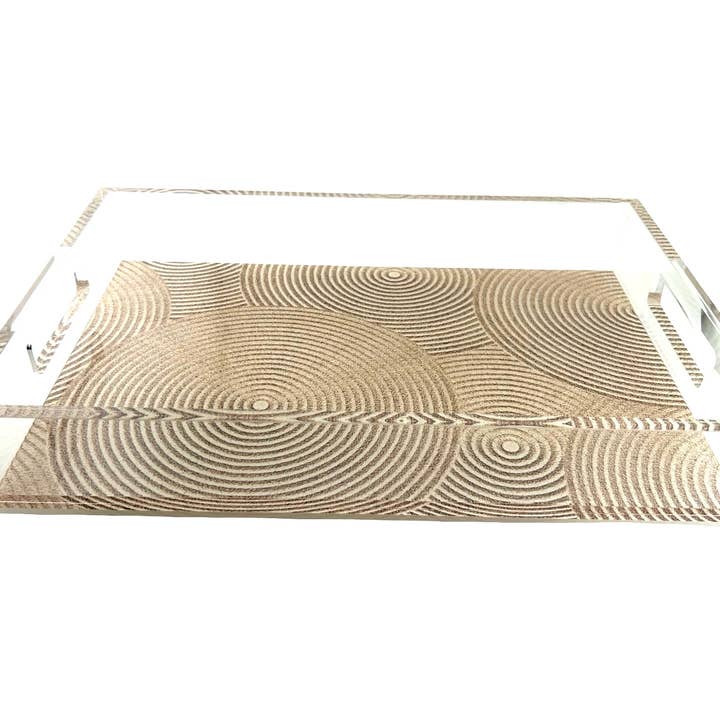 Acrylic Vanity Tray, Spiral for wholesale by Maven Home