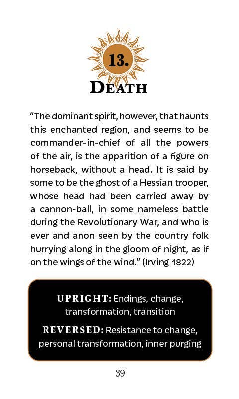 Schiffer Publishing – wholesale Tarot cards – The Legend of Sleepy Hollow Tarot —Headless Horseman Edition8