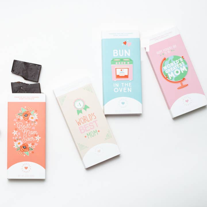 Sweeter Cards Chocolate Bar + Greeting Card in ONE! - Wholesale Chocolate Bar - Mother's Day Card with Chocolate Bar Inside: Best Mom Ever