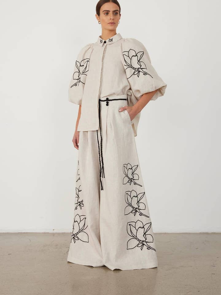 Marayn - Wholesale Top & pants set (NOT Loungewear) – Women's - Boho Chic Linen Set SpringSummer 254