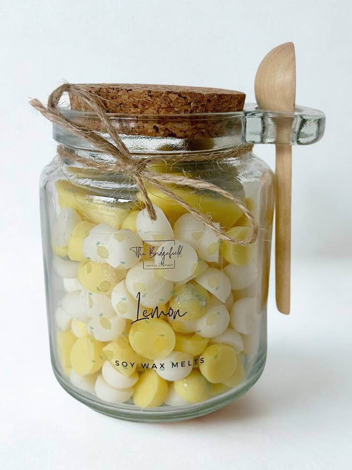 Lemon Wax Melt Scoopies - Soy Wax for wholesale by The Bridgefield Candle Company