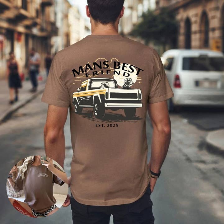 Man's Best Friend Tees for wholesale by Clover + Cotton Co