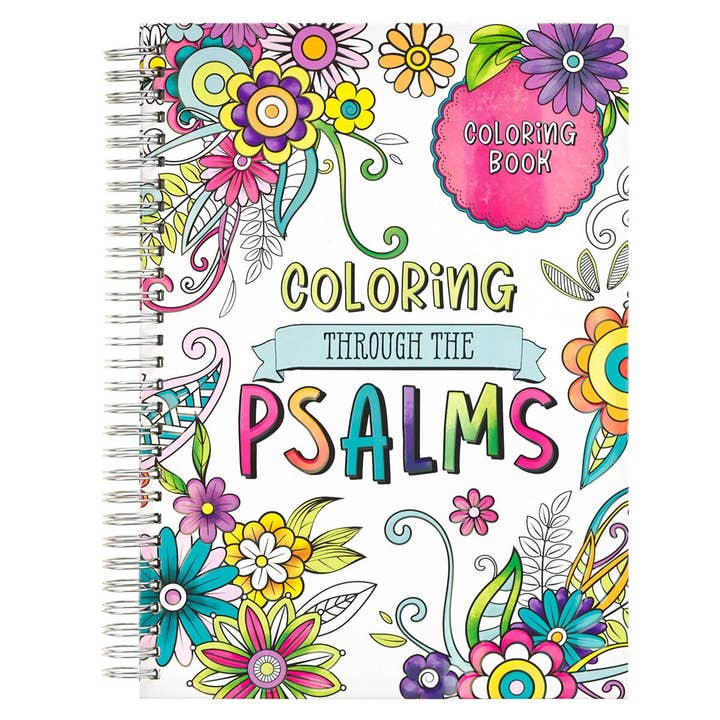 Coloring Book Spiral Coloring the Psalms for wholesale by Christian Art Gifts