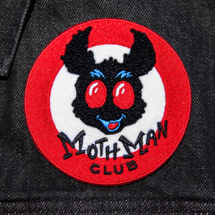 Pop Rocket Creations - Wholesale Patch - Mothman Club Embroidered & Chenille Patch