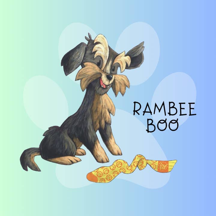 STICKERS 3x3 SQUARE: RAMBEE BOO for wholesale by WAMAN BOOKS PUBLISHING
