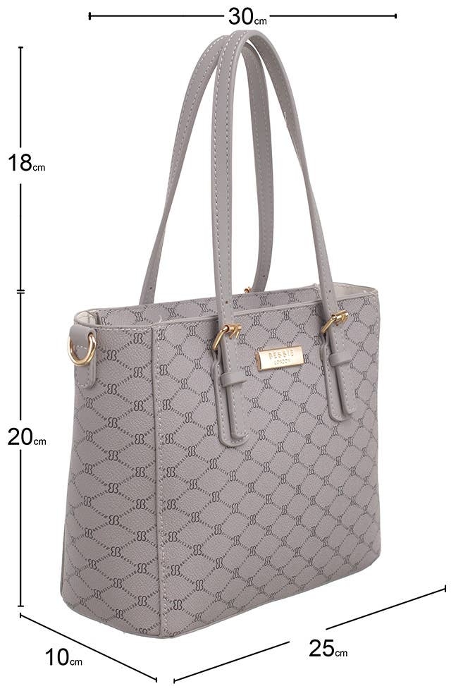 Bessie London - Wholesale Shoulder Bag - Women's - MONOGRAM 2 IN 1 SHOULDER BAG8