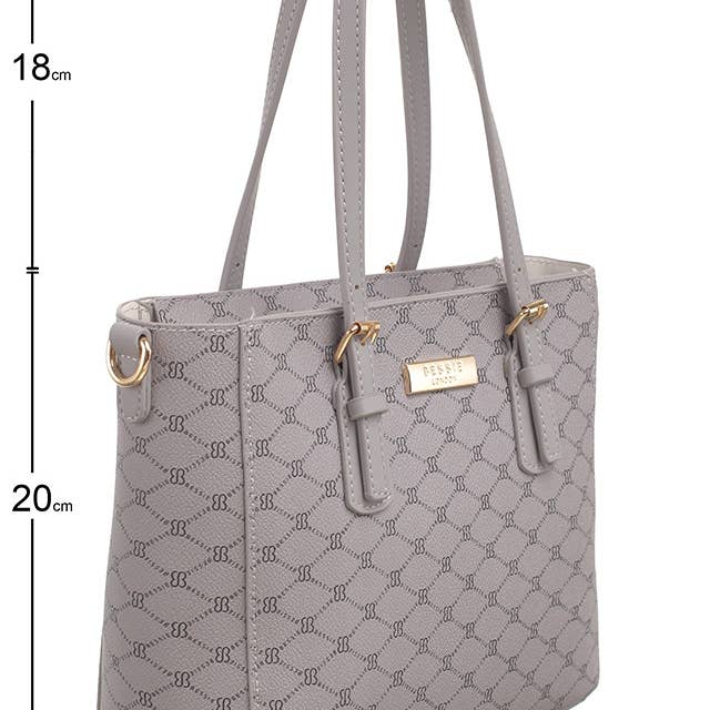 Bessie London - Wholesale Shoulder Bag - Women's - MONOGRAM 2 IN 1 SHOULDER BAG8