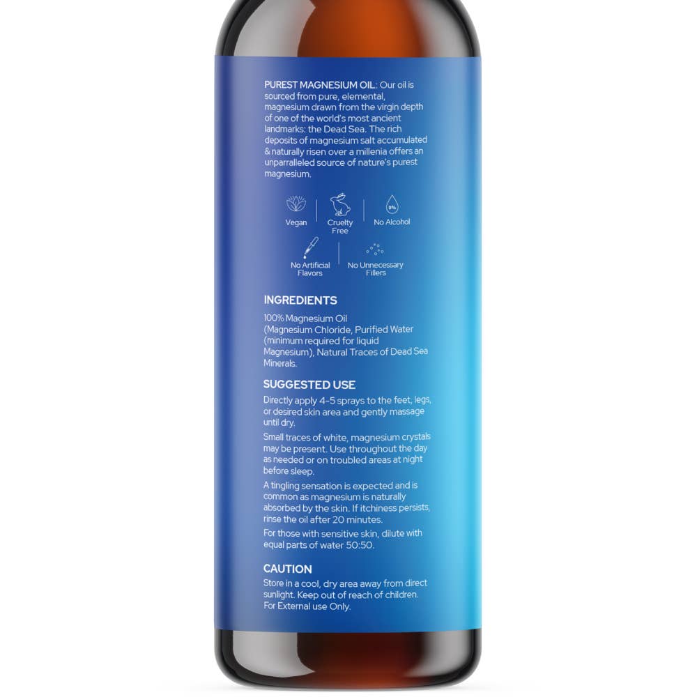 Plant of Life - Wholesale Pain Relief Spray/Cream - Magnesium Oil - Pure Elemental Magnesium - 8 oz / 240ml6