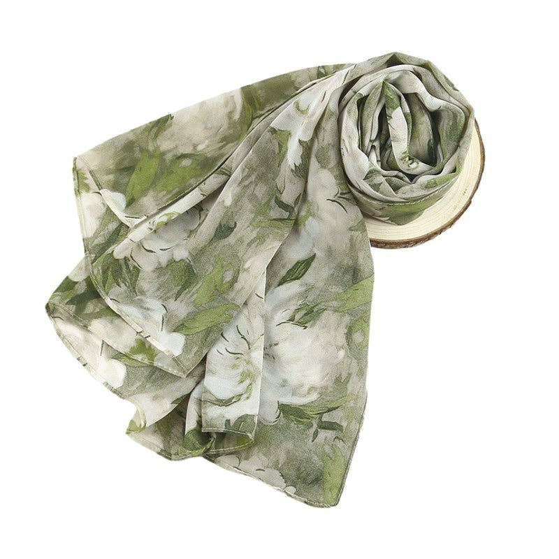 MoodGold - Wholesale Scarf - Women's - Printed Chiffon Long Scarf1