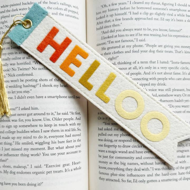 Helloo Flag Bookmark for wholesale by Milo & Mollie