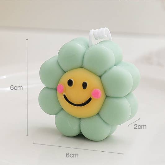 The Diabolical Gift People - Novelty Gifts, Mother's Day - Wholesale Novelty Candle - Smiley Sunflower Candle - Novelty Gifts, Valentine's Day