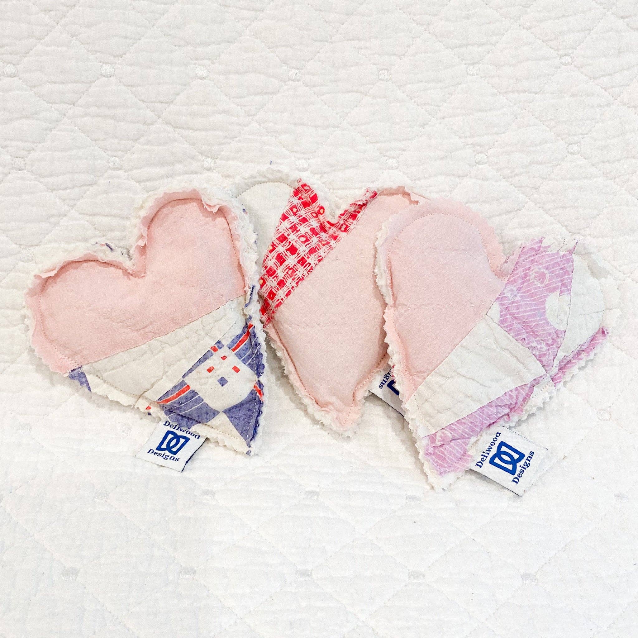 Dellwood Designs - Wholesale Sachet - Heart Lavender Sachet–Handmade with Assorted Antique Quilts 5