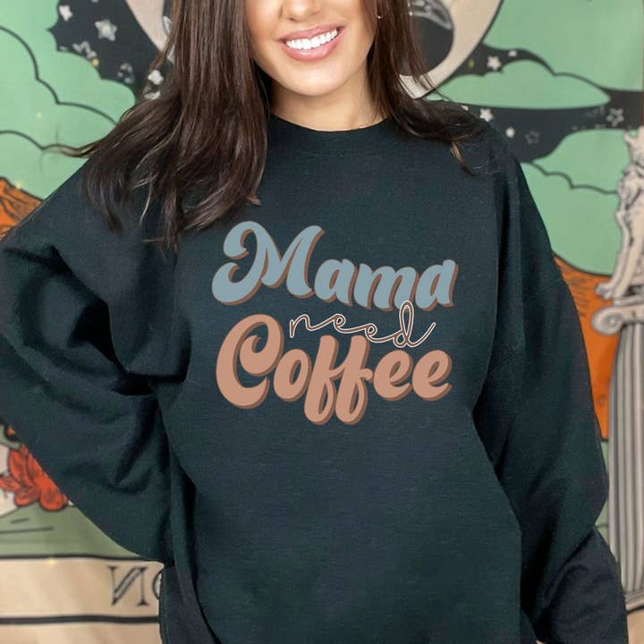 DTF TRANSFER - 3929 Mama Need Coffee for wholesale by dBoldTees & DTF Transfers