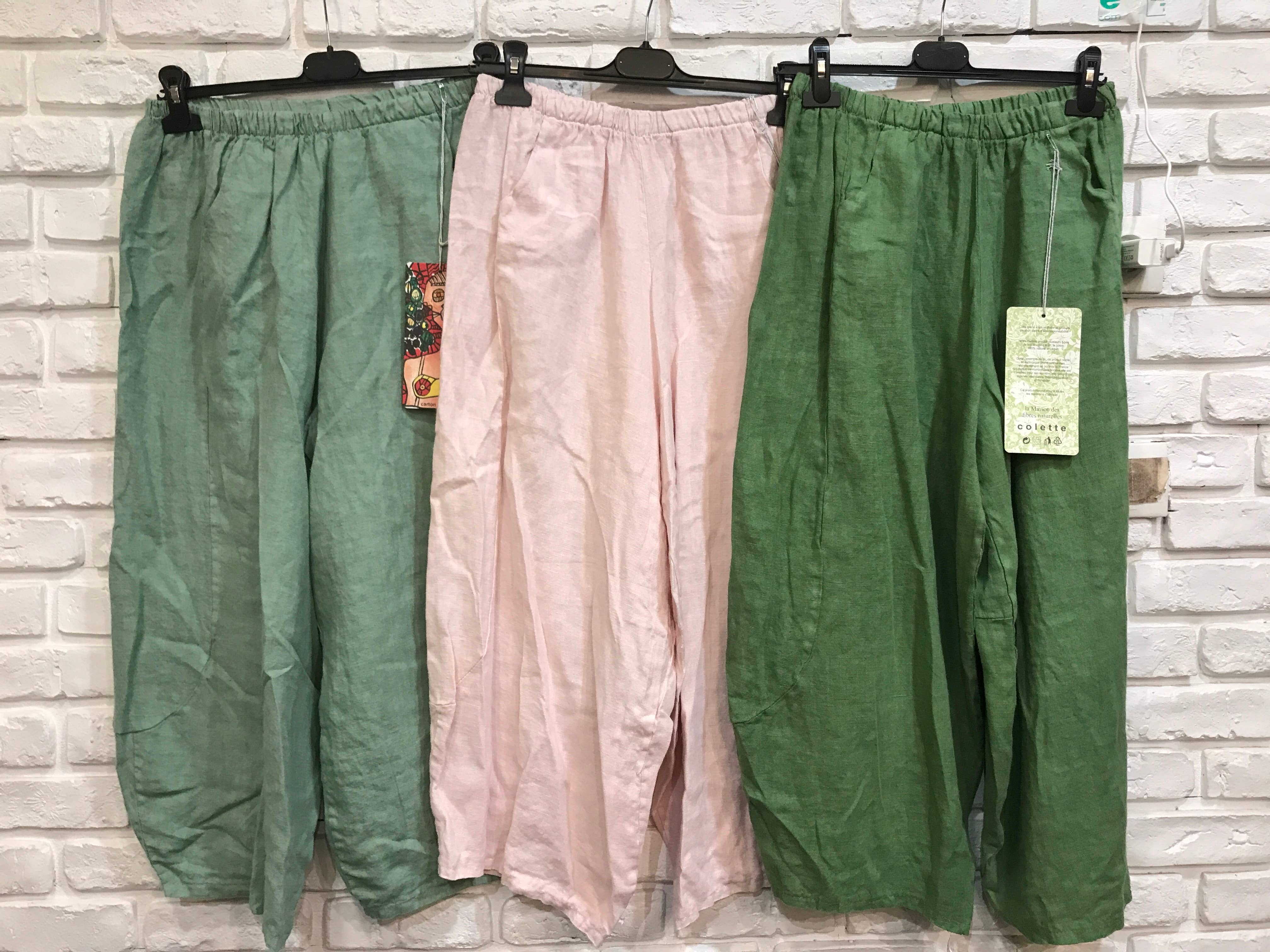 la maison des fibres naturelles – Engroshandel Bukser - Dame – Linnedbukser 669057 100 % linned34