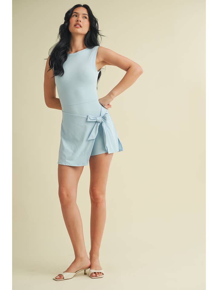 KIMBERLY C - Wholesale Athletic Dress - Women's - Sleeveless Wrap Tie Front Dress63