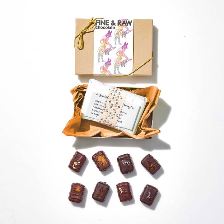 Easter 2026 8pc Mixed Truffle Giftset (Wholesale 2026) for wholesale by FINE & RAW