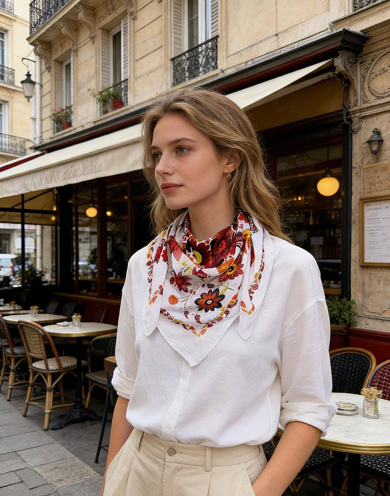 LINETA - Wholesale Scarf - Women's - IN-12 Large square Indian cotton scarves4