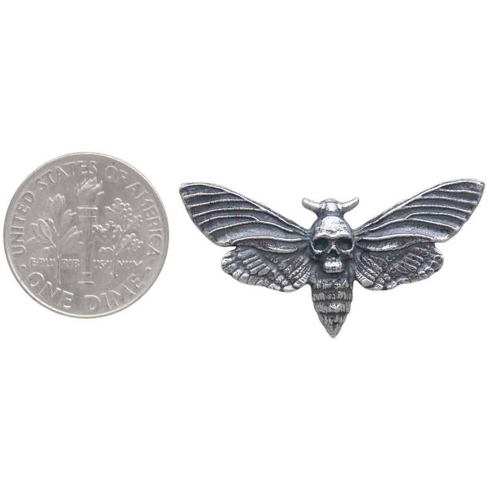 Nina Designs - Wholesale Cocktail/Statement Ring - Sterling Silver or Bronze Realistic Deaths Head Moth Ring