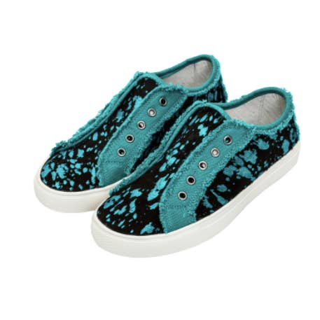 Montana West Hair-on Cowhide Canvas Shoes for wholesale by GST Designz, LLC