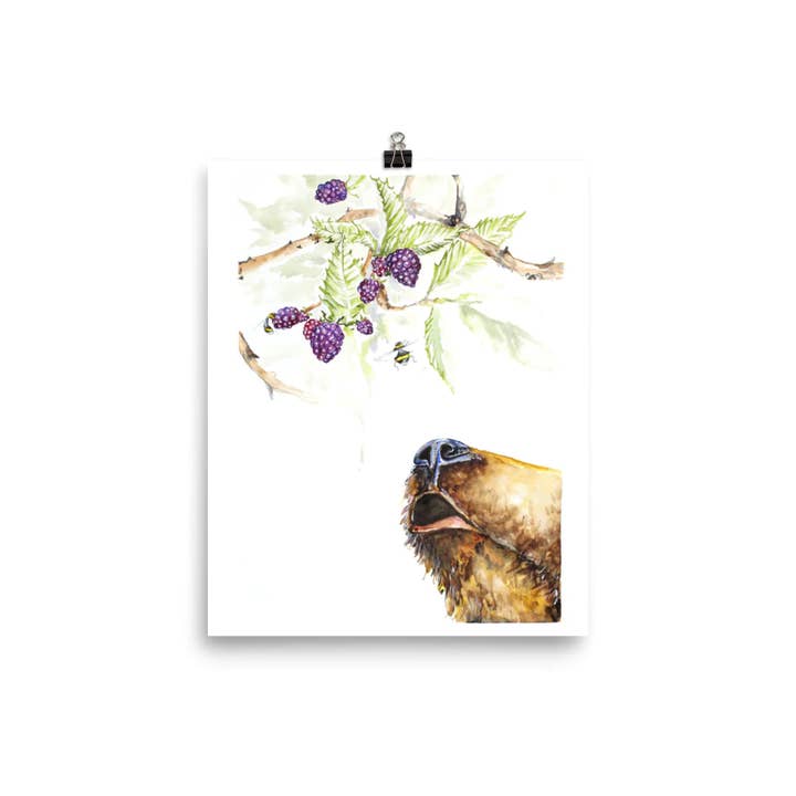 Blackberry Bear for wholesale by Michelle Murphy Paints