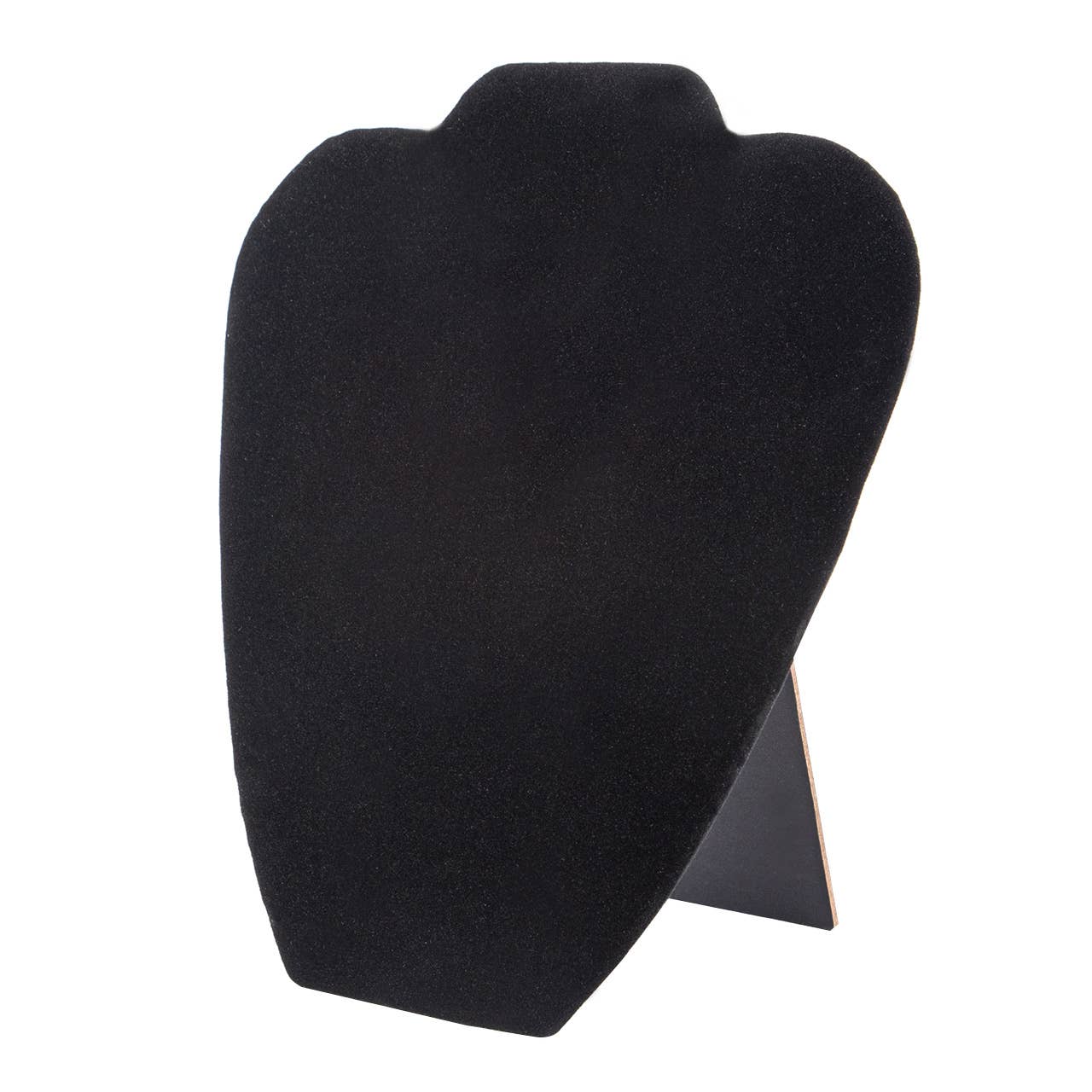 Store Supply Warehouse - Wholesale Jewelry Stand & Display - Black Velvet Necklace Display Easel - 7 1/8"W x 8 3/8"H5