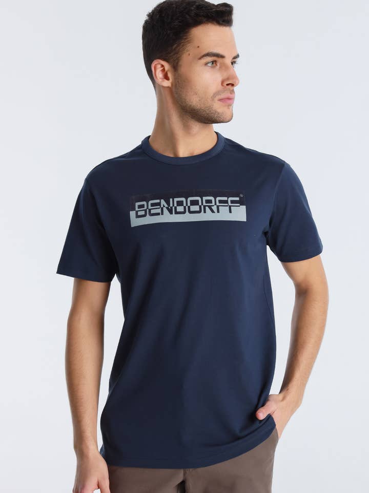 PAUSANT SHOP ONLINE - Venta al por mayor Camiseta serigrafiada - Hombre - BENDORFF - Camiseta manga corta Flock Print