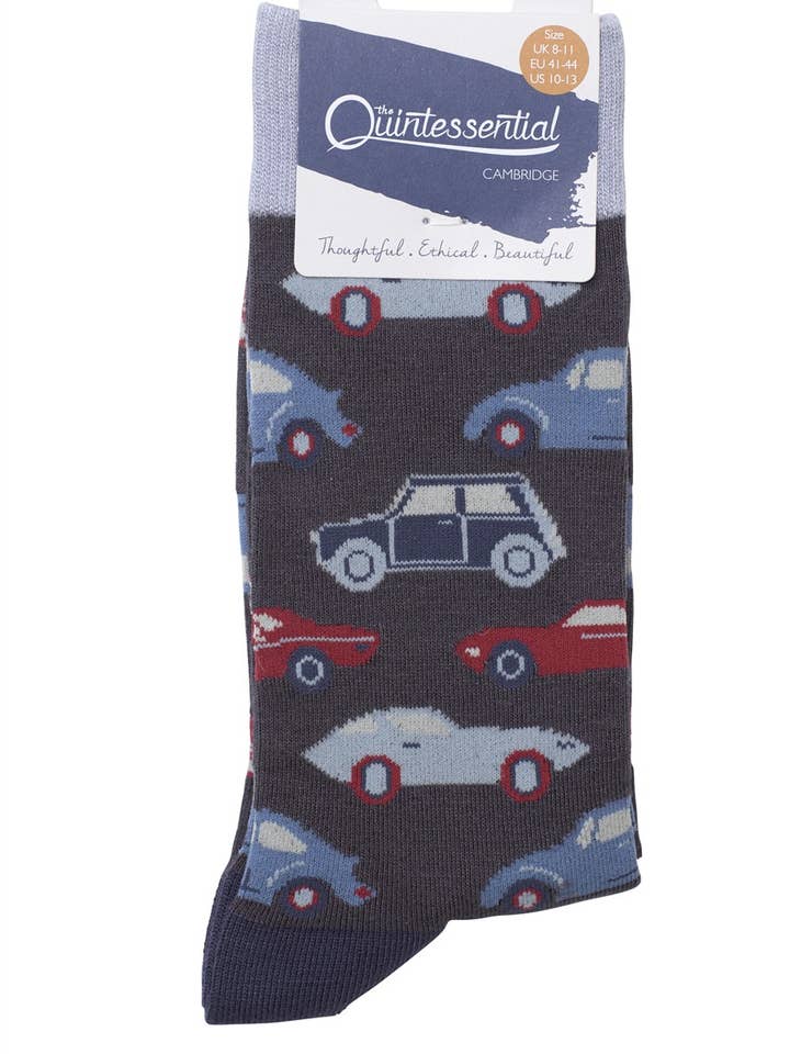 Herresokker - Biler Grå for engroshandel hos Quintessential