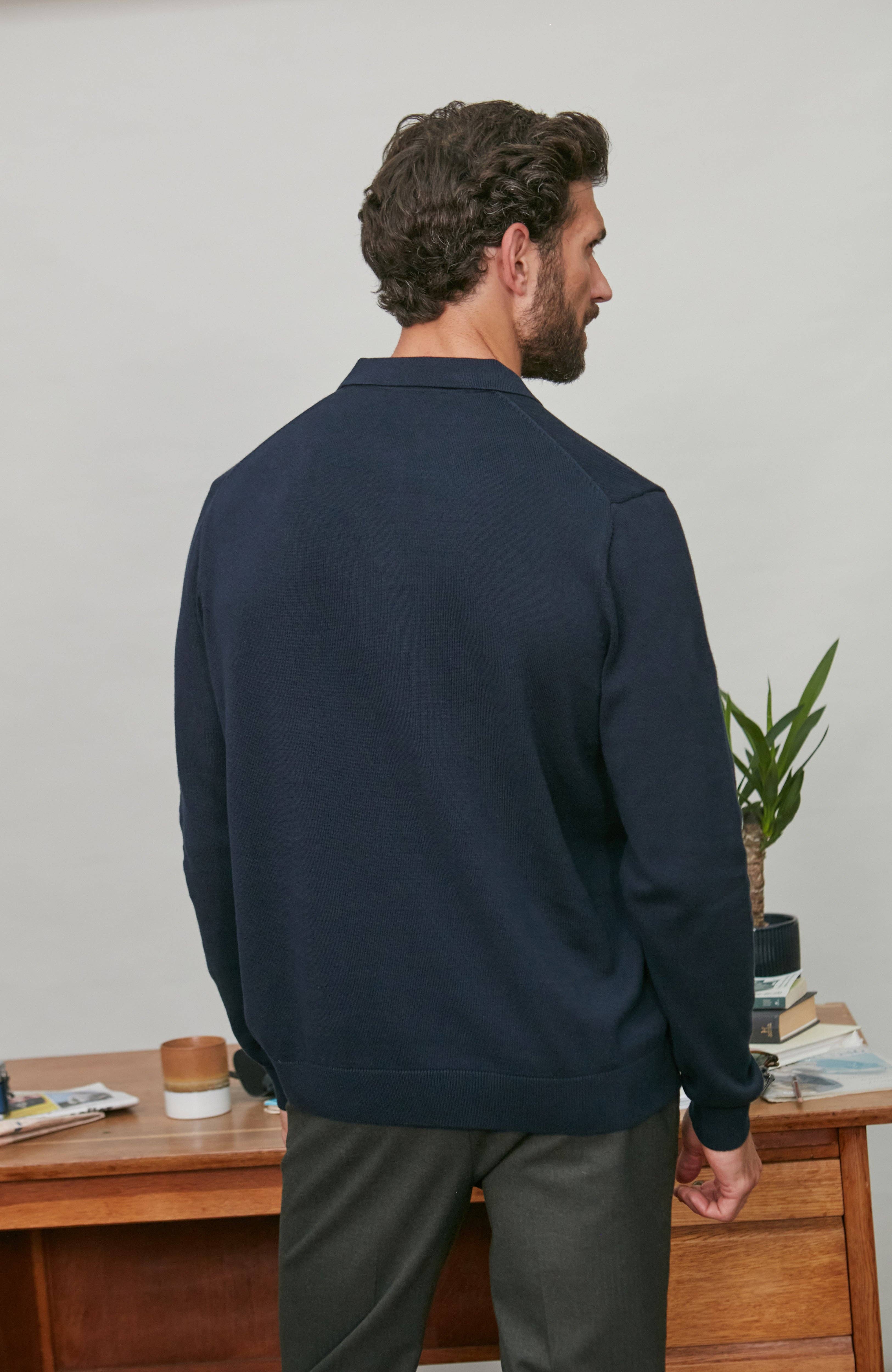 Paul James Knitwear – Großhandel Poloshirt – Herren – Herrenleichte Baumwoll-Poloshirt ohne Knöpfe18