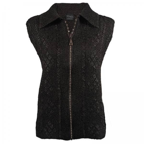 The Magic Scarf Company - Wholesale Outerwear Vest - Women's - 1367 - Diamond Zipper Vests11
