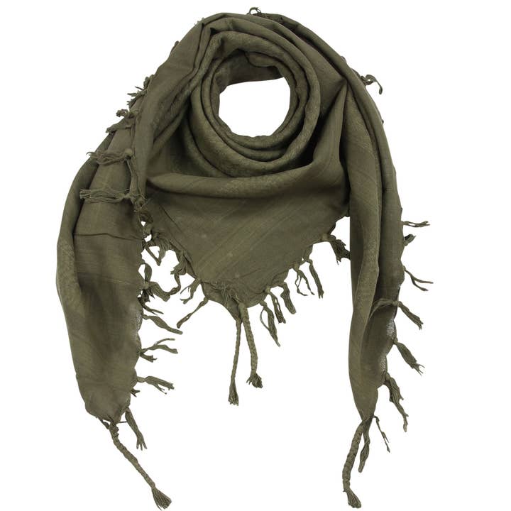 Tribal Trade GmbH - Wholesale Scarf - Unisex - Palituch green-khaki green-khaki Kufiya PLO scarf