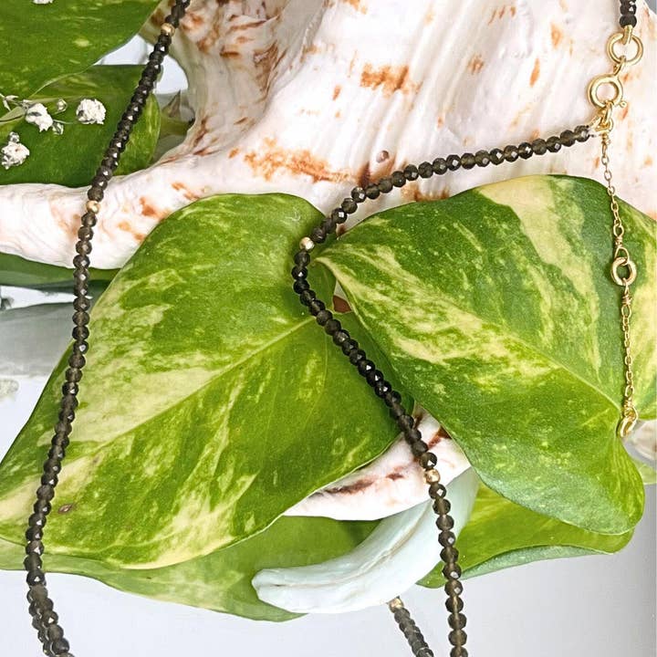 Sivalya – Engroshandel Perlehalskæde – Sivalya sort turmalin perler halskæde1