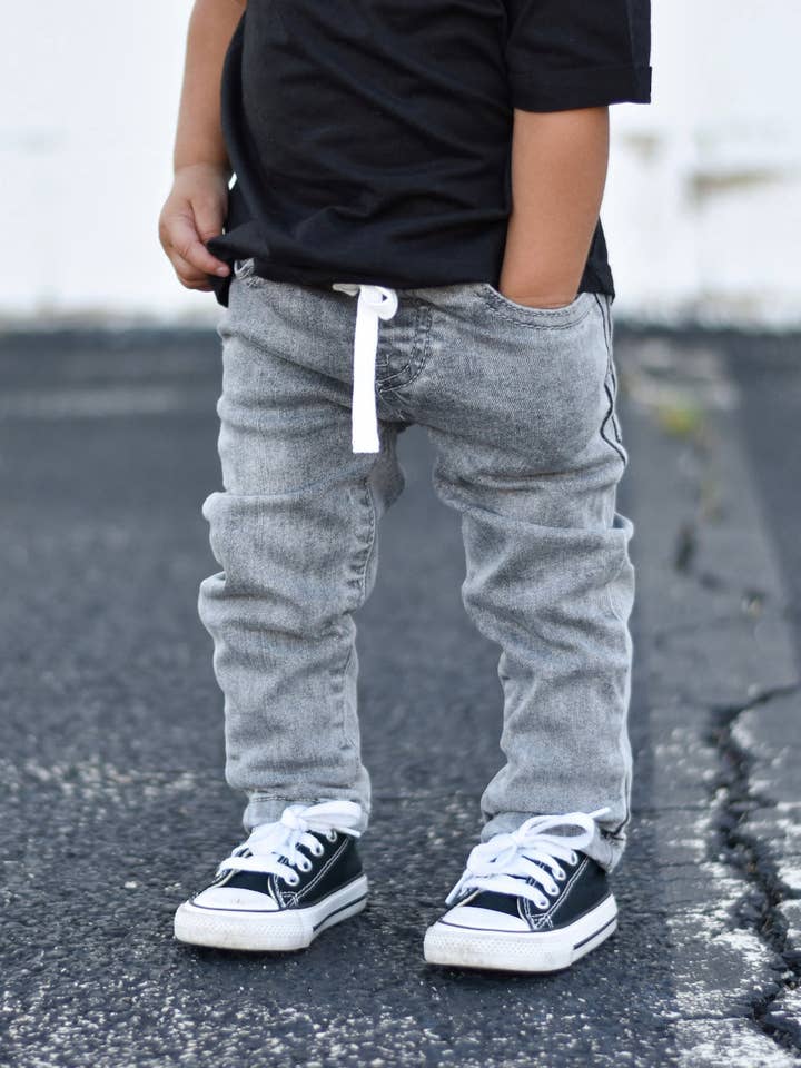 Little Bipsy - Wholesale Jeans - Kids - Grey Wash Denim