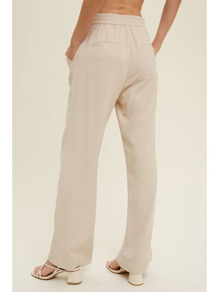 Wishlist Apparel - Wholesale Pants - Women's - BUTTON-UP DETAIL PANTS WITH POCKETS / WL22-73247