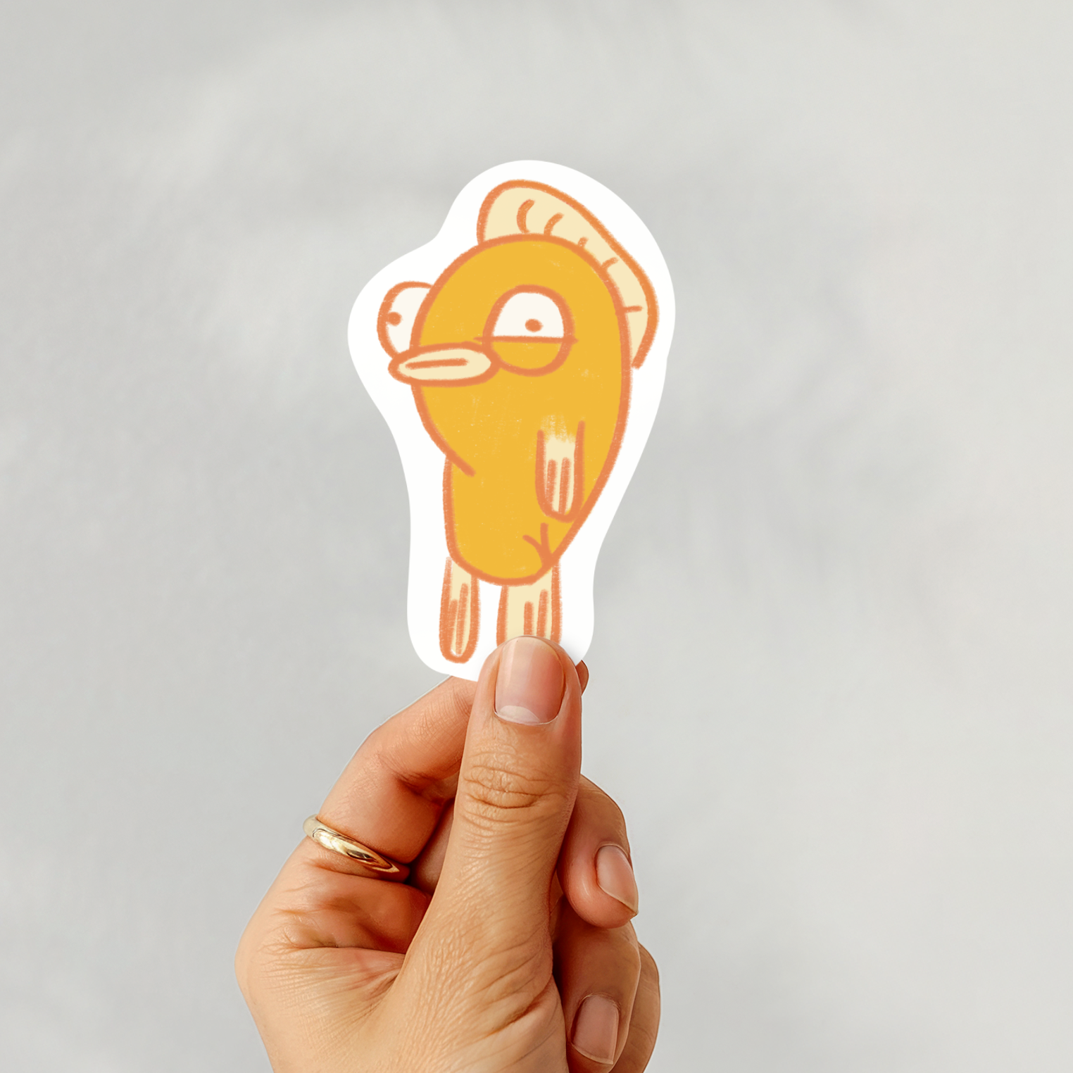 SurfJoy - Wholesale Sticker - Cheeky Orange Fish Sticker – Funny Ocean Humor Vinyl1