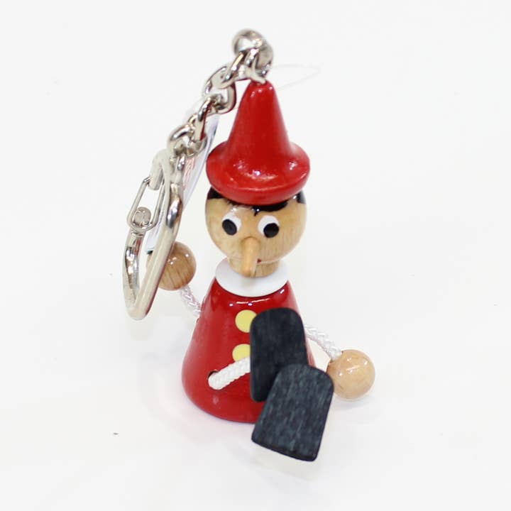 San Lorenzo Design – wholesale Keychain – Unisex – Pinocchio Wooden Toy Key Chains, Handmade, Vintage2