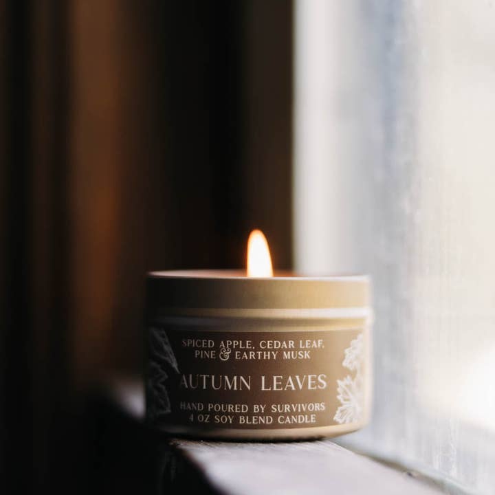 Freedom Studios - Wholesale Travel Candles - Autumn Leaves 4 oz Candle5